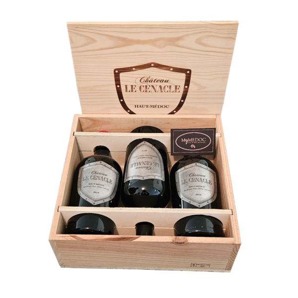 MyMedoc Coffret Bois Château Le Cénacle 2014, 2015, 2016