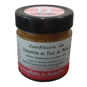 Confiture de Clémentine au Yuzu des Garrouillettes de Montalivet