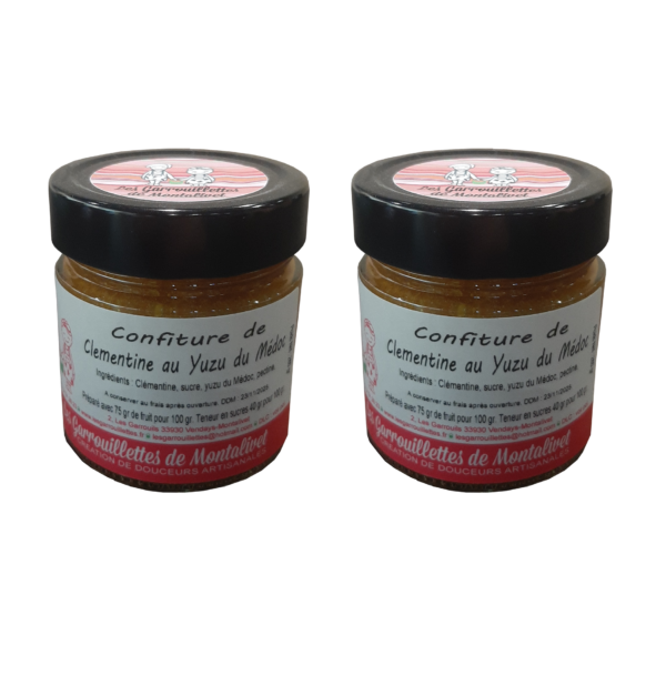 Confiture de Clémentine au Yuzu des Garrouillettes de Montalivet