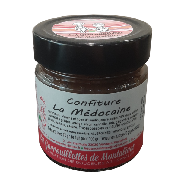 Confiture La Médocaine des Garrouillettes de Montalivet - 280 gr